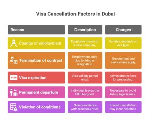 Visa cancellation charges